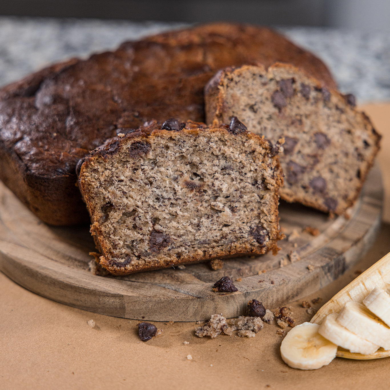 Chocolate chips Banana Bread - Gluten Free