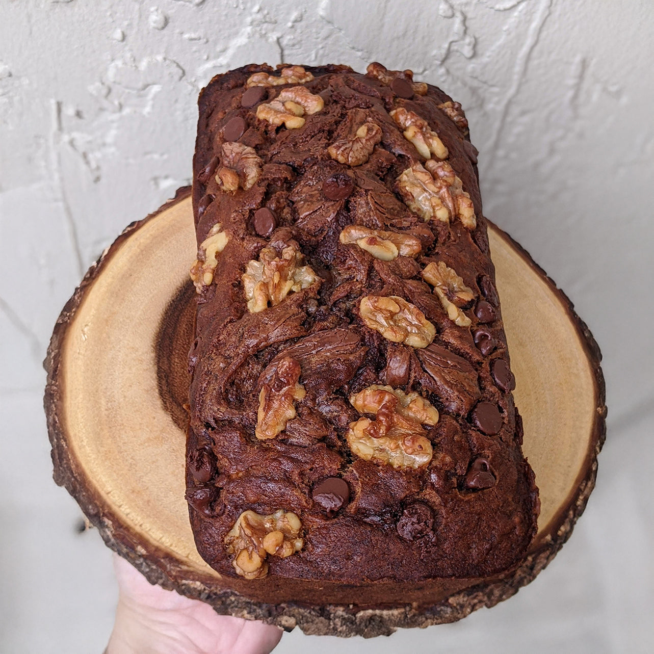Walnuts chocolate chips and nutella Banana Bread - Gluten Free